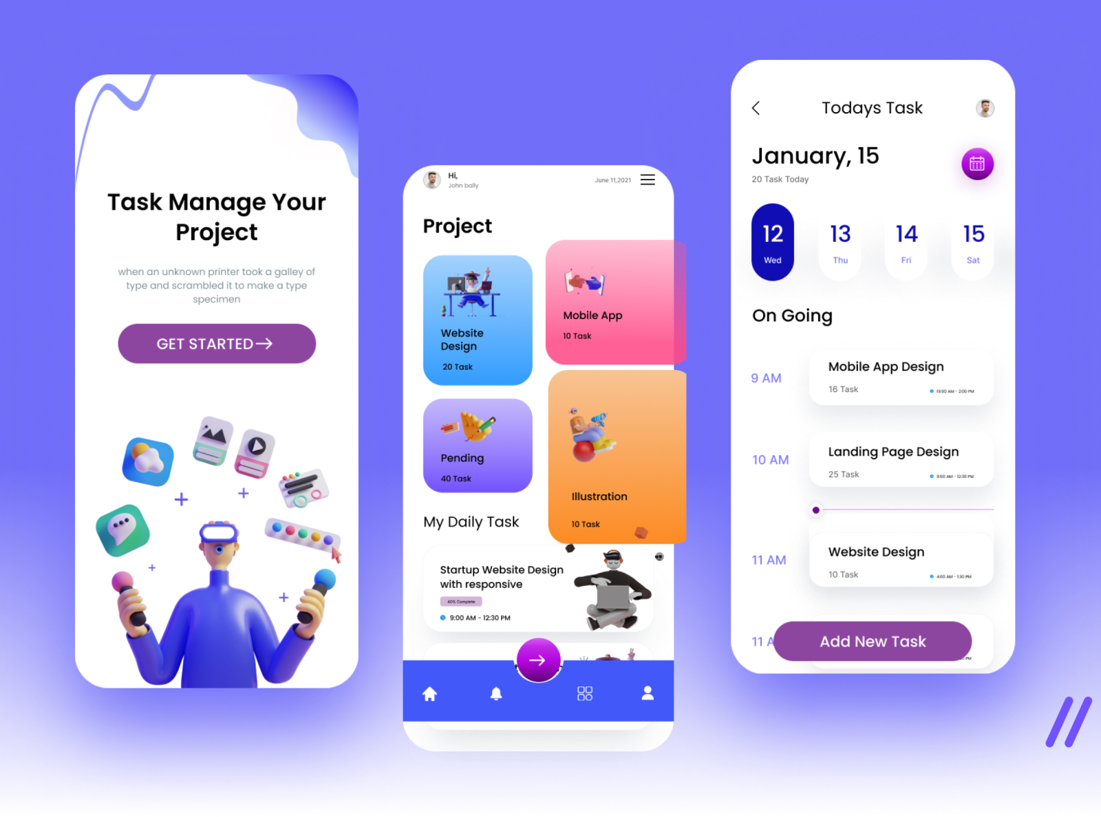 Task Management App by Ahsan Stylus Khan on Dribbble