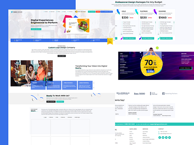 Logo Venture - Landing Website Design UI UX