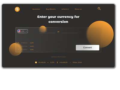 Convert to Bitcoins design ui