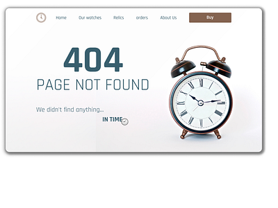 Lost time design ui web