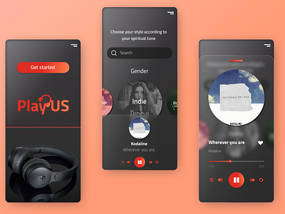 Music Player design ui