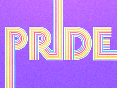 Pride 800x600 design gay graphic design illustration lettering rainbow type