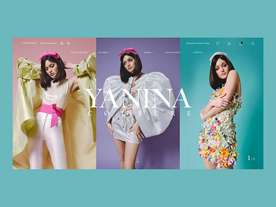 Website - YANINA COUTURE fashion figma ui ui design ux ux design web design