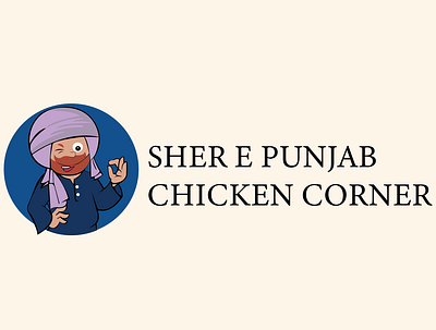 sher e punjab branding design illustration logo minimal