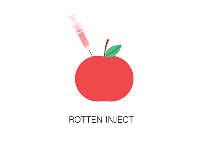 rotten inject branding design illustration logo minimal