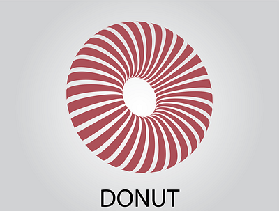 donut design icon illustration logo minimal