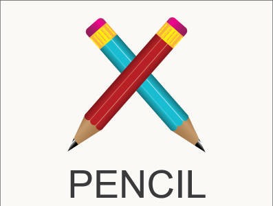 pencil design icon illustration logo minimal