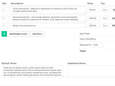 Simplifyd Invoice Form