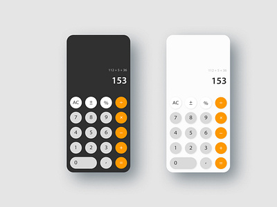 Daily UI #4: Calculator app art branding calculator dailyui flat illustration illustrator minimal ui ux web