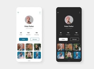 Daily UI #6: User Profile app art dailyui flat illustration illustrator minimal profile ui user ux web