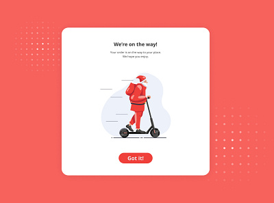 Daily UI #16: Pop-up / Overlay app art christmas dailyui flat illustrator minimal overlay popup ui ux web