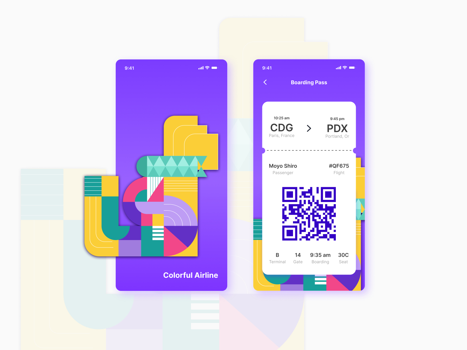 Daily UI #24: Boarding Pass by Dang Phung on Dribbble