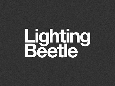 Lighting Beetle in Helvetica brand helvetica identity kerning lbstudio lightingbeetle logo minimalistic type typo typography