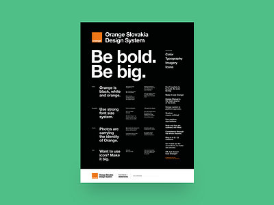 Statements designsystem orange osk poster