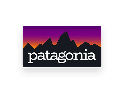 Beloved Patagonia Gradient #02 gradient logo patagonia redesign vector