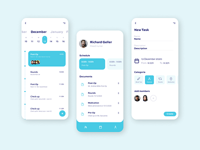 Medical app - Dark Theme / Light Theme by Sofia Périé for ...