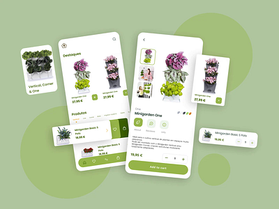 Plant Shop App app clean components design e commerce eco farming green nature plant plant shop shop simple ui ux