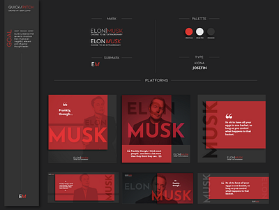 Elon Musk Digital Campaign Proposal branding design graphic design icon illustration typography