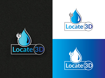 Locate 3d minimalist logo