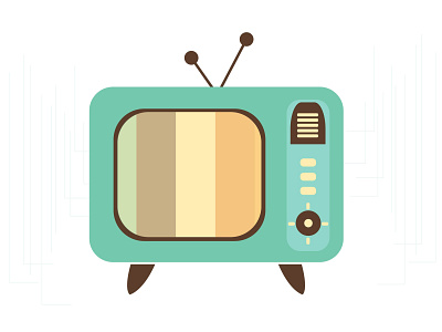 TV illustration vector