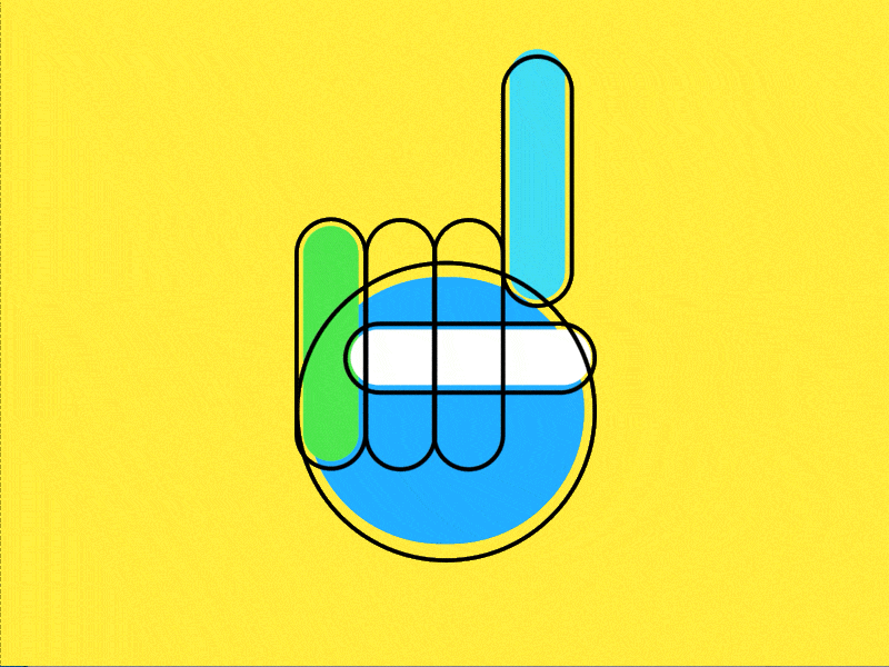 Hands animation colorful emoji hands principle