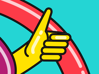 Nudo color colorful fun hand hands illustration playful screensaver