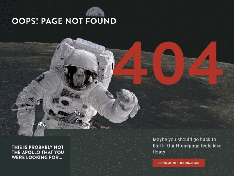 404 Mission failed 404 astronaut floaty not found space