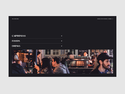 Coffee shop home page