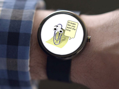 Windows paper clip assistant app cortana paper clip siri watch wearables windows