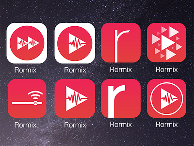 Rormix Icon Designs 2.0 app apps icons ios ios 8 iphone red rormix