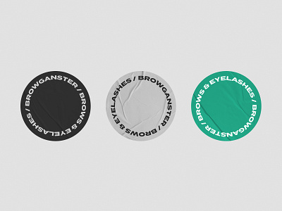 Stickers for brow master branding brow design graphic design identity sticker stickers web web design