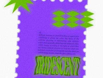 "IRIDESCENT" Cover Art Mockup artwork cover art design experimental grunge photoshop textured typography