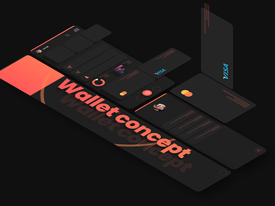 Wallet Concept app concept creditcard mobile ui ux wallet