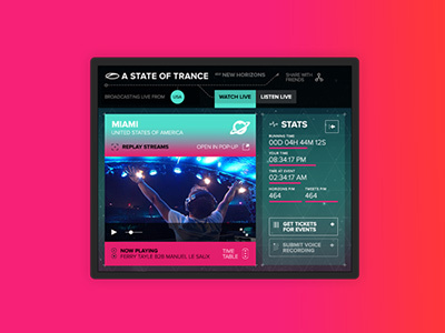 A State of Trance advertising branding concept design festival illustration music programming strategy web applications