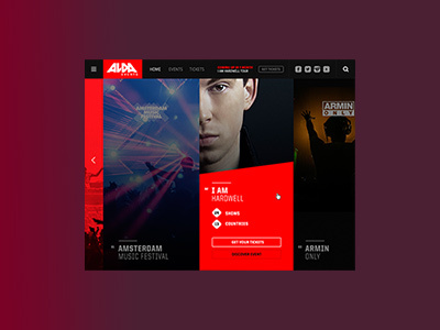 ALDA Events art direction branding campaings concept graphic design heineken marketing motion design music web design