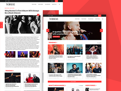 Music News Blog | Daily Shot #7 blog clean design interface simple trendy ui ux web web design