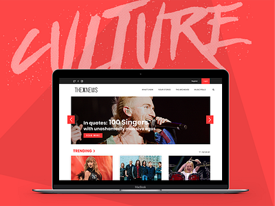 Music News Blog | Daily Shot #8 blog clean design interface simple trendy ui ux web