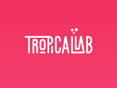 Tropical Lab design lab logo logotype tropical typography vector