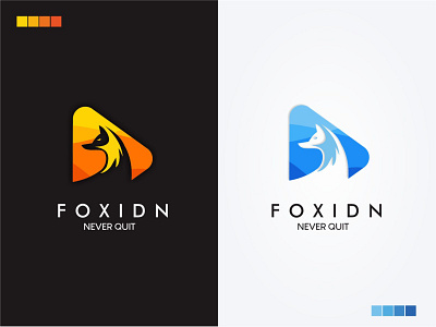 Foxidn Logo app branding flat fox fox illustration fox logo foxes graphic design illustrator logo logodesign vector website