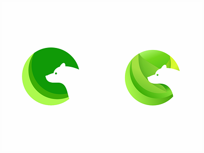 Natural Green Bear bear bear logo design graphic design green logo illustration illustrator logo logodesign natural logo vector