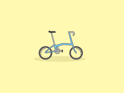 Brompton Vector Illustration bike brompton icon illustraion illustrator