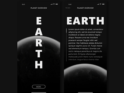 Earth Design adobe adobedimension adobephotoshop adobexd app appdesign design dribbble inspiration interaction minimal mobile product productdesign space ui uidesign ux uxdesign uxui