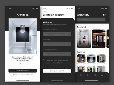 Architect adobe app appdesign behance design diseño dribbble inspiration interaction ios iphone mobile mobileapp product ui uidesign ux uxdesign uxui xd