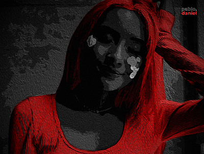 Duotone_Poster_03 art artwork black daily daniel design diseño duotone flyer girl graphic design illustration inspiracion inspiration pablo photoshop poster red seves woman