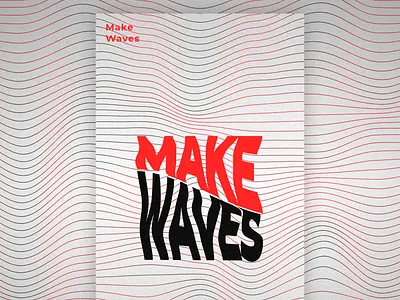 Make Waves art daily design digital dribbble illustration illustrator inspiration make noise photoshop poster waves