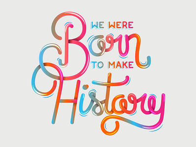History creative design inspiration lettering typography