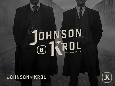 Johnson & Krol Part 2 blackletter branding design font heritage lettering logo logotype monogram type typography vector vintage