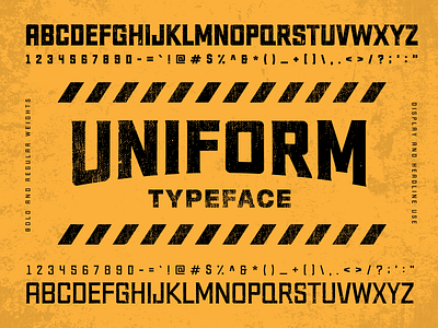 Uniform Typeface