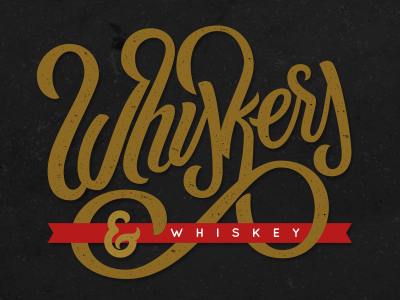 Manly Things hand lettering lettering logo type mustache type typography whiskey