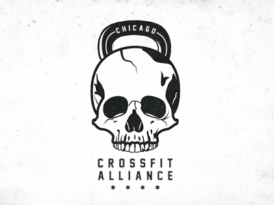 Chicago Crossfit chi town chicago crossfit fitness skull vector workout